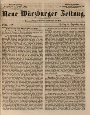 Neue Würzburger Zeitung Freitag 8. Dezember 1843