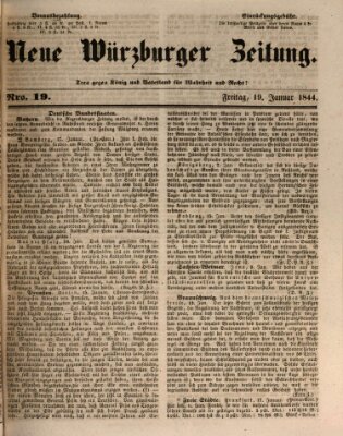 Neue Würzburger Zeitung Freitag 19. Januar 1844