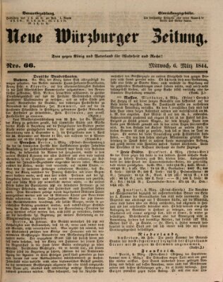 Neue Würzburger Zeitung Mittwoch 6. März 1844