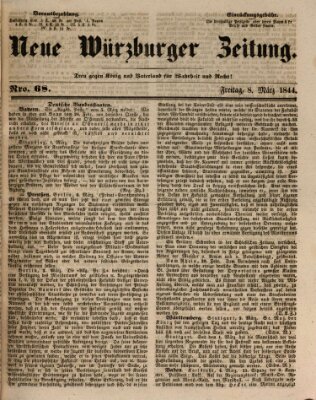 Neue Würzburger Zeitung Freitag 8. März 1844