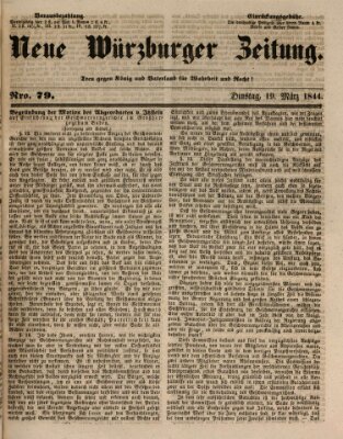 Neue Würzburger Zeitung Dienstag 19. März 1844