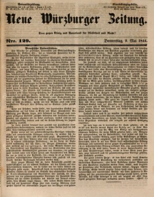 Neue Würzburger Zeitung Donnerstag 9. Mai 1844