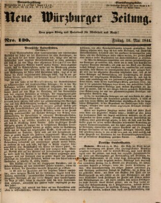 Neue Würzburger Zeitung Freitag 10. Mai 1844