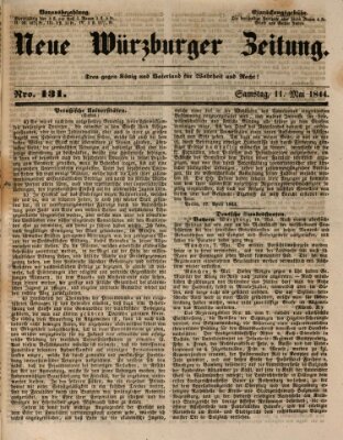 Neue Würzburger Zeitung Samstag 11. Mai 1844