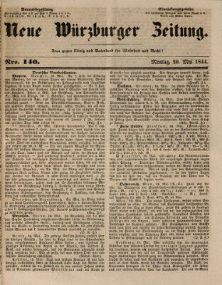 Neue Würzburger Zeitung Montag 20. Mai 1844