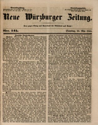 Neue Würzburger Zeitung Samstag 25. Mai 1844