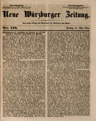 Neue Würzburger Zeitung Freitag 31. Mai 1844