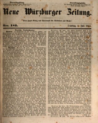 Neue Würzburger Zeitung Dienstag 2. Juli 1844