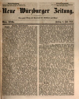 Neue Würzburger Zeitung Freitag 5. Juli 1844