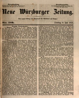 Neue Würzburger Zeitung Dienstag 9. Juli 1844