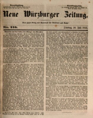 Neue Würzburger Zeitung Dienstag 30. Juli 1844