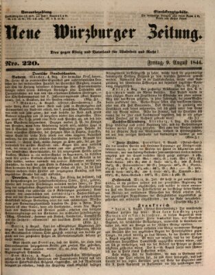 Neue Würzburger Zeitung Freitag 9. August 1844