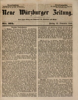 Neue Würzburger Zeitung Freitag 22. November 1844