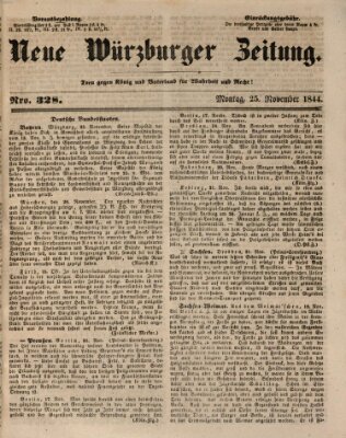 Neue Würzburger Zeitung Montag 25. November 1844