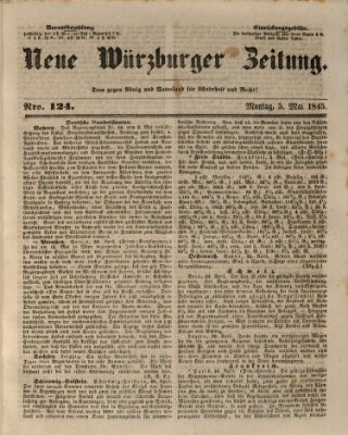 Neue Würzburger Zeitung Montag 5. Mai 1845