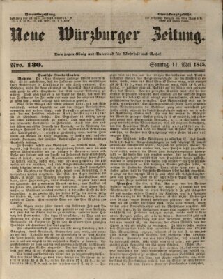 Neue Würzburger Zeitung Sonntag 11. Mai 1845