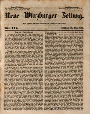 Neue Würzburger Zeitung Dienstag 27. Mai 1845