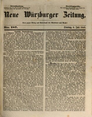 Neue Würzburger Zeitung Dienstag 8. Juli 1845