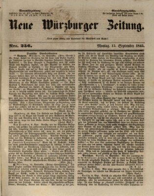 Neue Würzburger Zeitung Montag 15. September 1845