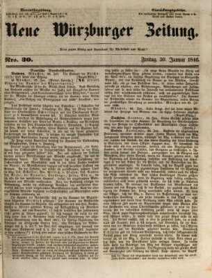 Neue Würzburger Zeitung Freitag 30. Januar 1846