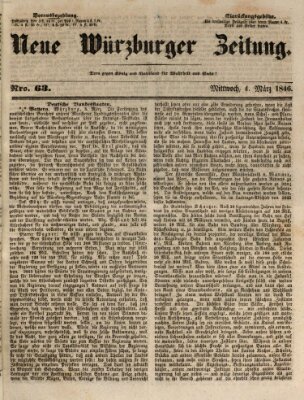 Neue Würzburger Zeitung Mittwoch 4. März 1846