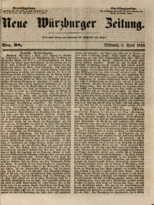 Neue Würzburger Zeitung Mittwoch 8. April 1846