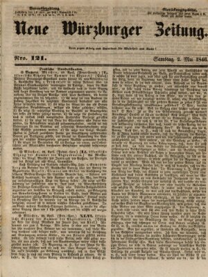 Neue Würzburger Zeitung Samstag 2. Mai 1846