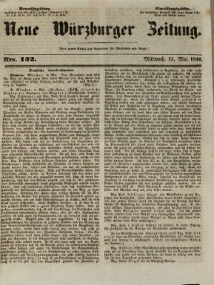 Neue Würzburger Zeitung Mittwoch 13. Mai 1846