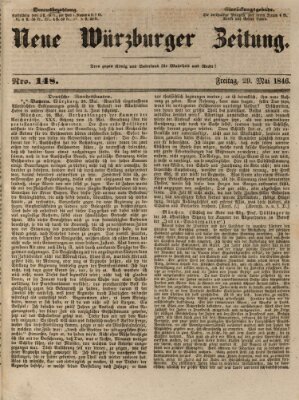 Neue Würzburger Zeitung Freitag 29. Mai 1846