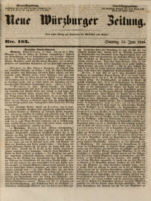 Neue Würzburger Zeitung Sonntag 14. Juni 1846