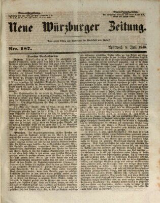 Neue Würzburger Zeitung Mittwoch 8. Juli 1846