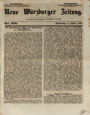 Neue Würzburger Zeitung Donnerstag 8. Oktober 1846