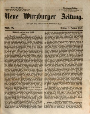 Neue Würzburger Zeitung Freitag 8. Januar 1847