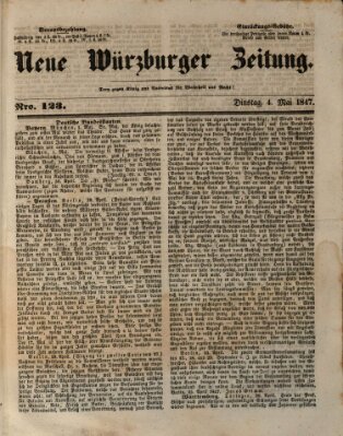 Neue Würzburger Zeitung Dienstag 4. Mai 1847