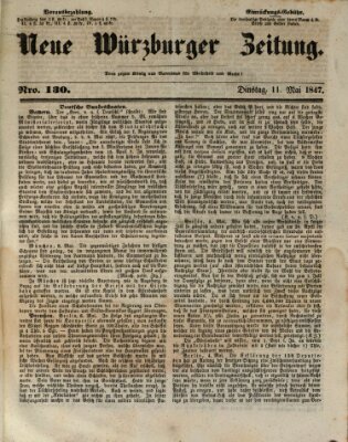 Neue Würzburger Zeitung Dienstag 11. Mai 1847