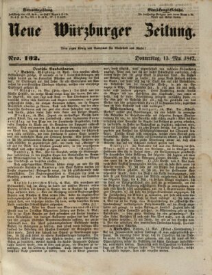 Neue Würzburger Zeitung Donnerstag 13. Mai 1847