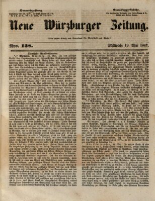 Neue Würzburger Zeitung Mittwoch 19. Mai 1847