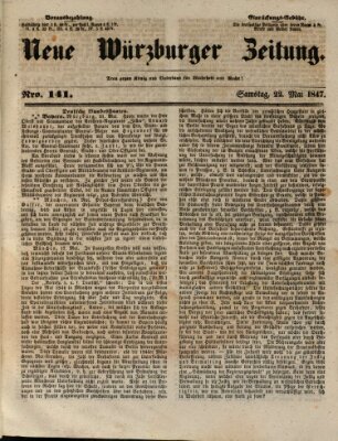 Neue Würzburger Zeitung Samstag 22. Mai 1847