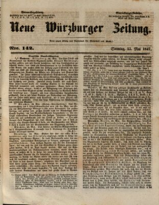 Neue Würzburger Zeitung Sonntag 23. Mai 1847