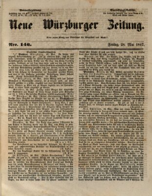 Neue Würzburger Zeitung Freitag 28. Mai 1847