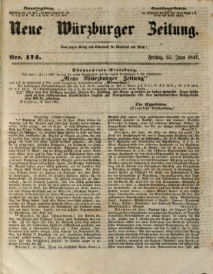 Neue Würzburger Zeitung Freitag 25. Juni 1847