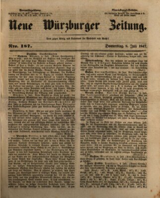 Neue Würzburger Zeitung Donnerstag 8. Juli 1847