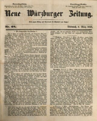 Neue Würzburger Zeitung Mittwoch 8. März 1848