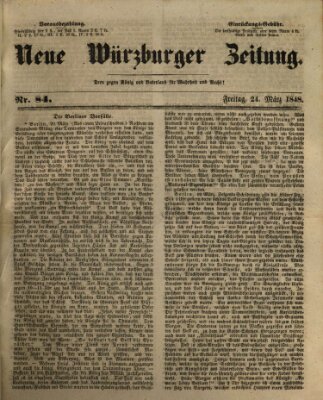 Neue Würzburger Zeitung Freitag 24. März 1848