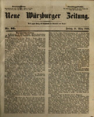 Neue Würzburger Zeitung Freitag 31. März 1848