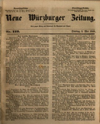 Neue Würzburger Zeitung Dienstag 2. Mai 1848