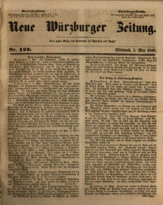 Neue Würzburger Zeitung Mittwoch 3. Mai 1848