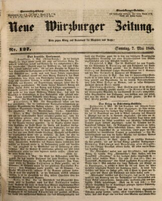 Neue Würzburger Zeitung Sonntag 7. Mai 1848