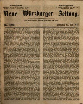 Neue Würzburger Zeitung Samstag 13. Mai 1848