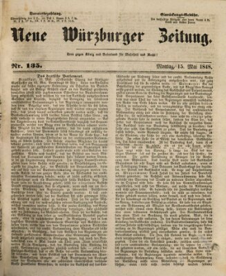 Neue Würzburger Zeitung Montag 15. Mai 1848